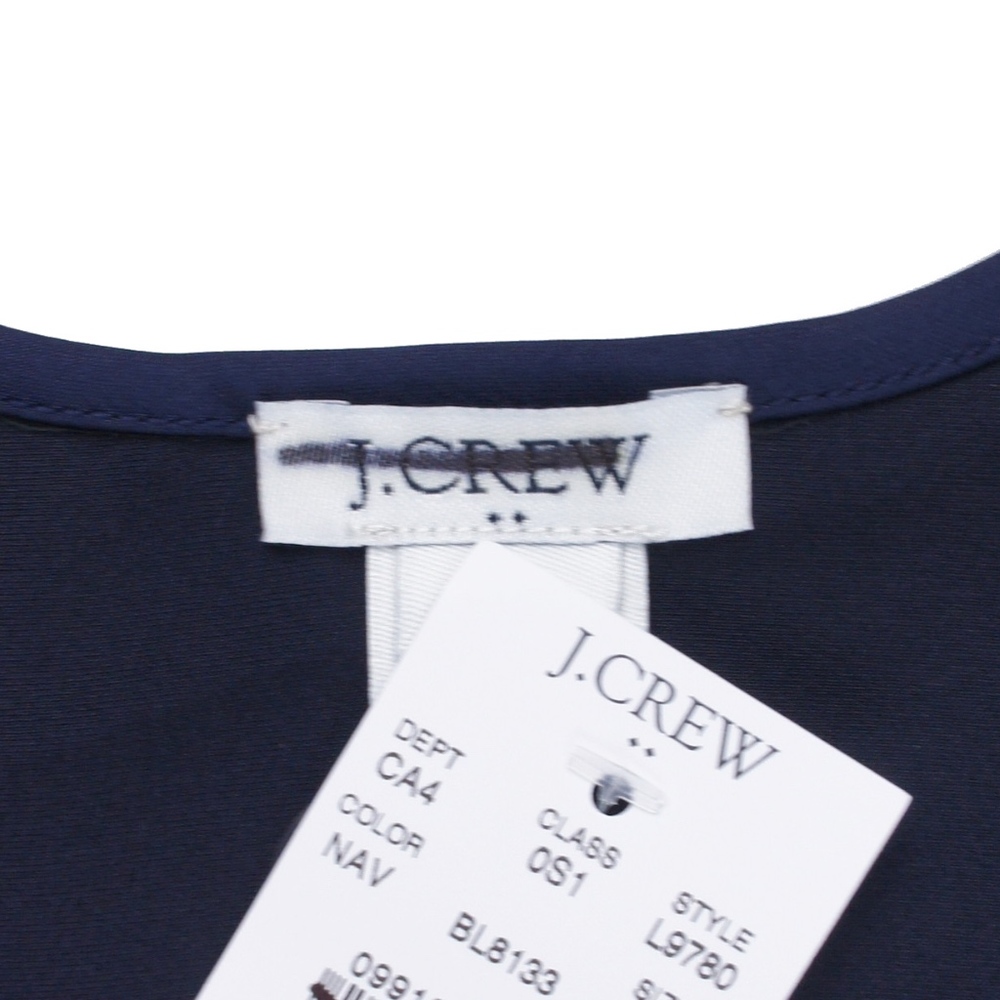 New JCREW Navy Midi Mid-length slip dress - Picture 4 of 4